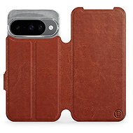 Mobiwear flip book for Google Pixel 10 - Brown - Phone Case