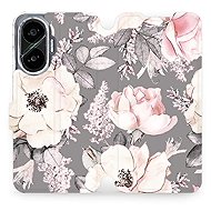 Mobiwear flip book for Xiaomi Poco F7 - Flowers - Phone Case