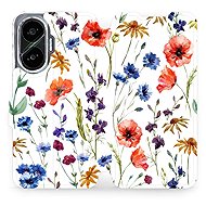 Mobiwear flip book for Xiaomi Poco F7 - Flower - Phone Case