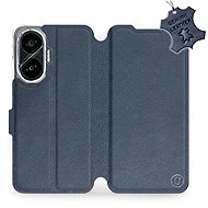 Mobiwear Leather flip book for Xiaomi Poco F7 - Blue - Phone Case