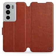 Mobiwear Flip Realme C71 barna tok - Mobiltelefon tok