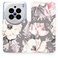 Mobiwear flip book for Vivo X200 Pro - Flowers - Phone Case