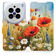 Mobiwear flip book for Vivo X200 Pro - Summer Meadow - Phone Case