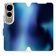 Mobiwear flip book for Vivo V50 Lite - Blue shade - Phone Case