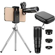 Apexel Profesionální sada objektivů 4v1, 22× zoom, stativ - Phone Camera Lens