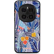Mobiwear Glossy Glossy for HONOR Magic7 Pro - Blue Flower - Phone Cover