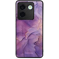 Mobiwear Glossy Poco M7 Pro 5G fényes tok - lila márvány - Telefon tok