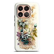Mobiwear Durable Case for Xiaomi 15T Pro - Elite Pro E014E Cream Flowers - Protective Case