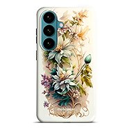 Mobiwear Durable Case for Samsung Galaxy S26 - Elite Pro E014E Cream Flowers - Protective Case