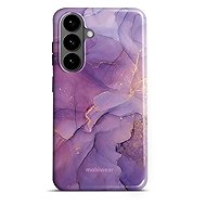 Mobiwear Durable Case for Samsung Galaxy S26 Plus - Elite Pro EP20E Purple Marble - Protective Case