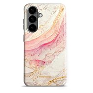 Mobiwear Durable Case for Samsung Galaxy S26 Plus - Elite Pro EP32E Pink Marble - Protective Case