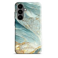 Mobiwear Durable Case for Samsung Galaxy S26 Plus - Elite Pro EP34E Greenish Marble - Protective Case