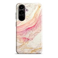 Mobiwear Durable Case for Samsung Galaxy A37 5G - Elite Pro EP32E Pink Marble - Protective Case