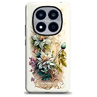 Mobiwear Rugged Case for Xiaomi Redmi Note 15 Pro+ 5G - Elite Pro E014E Cream Flowers - Protective Case