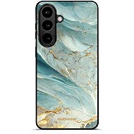 Mobiwear Glossy Samsung Galaxy S26 Plus fényes tok - G022G, zöldes márvány - Telefon tok