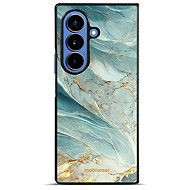 Mobiwear Glossy Case for Samsung Galaxy Z Fold7 - G022G Greenish Marble - Phone Cover