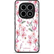 Mobiwear Glossy Case for Xiaomi Redmi Note 15 4G - G033G Pink Flowers - Phone Cover