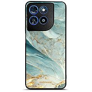 Mobiwear Glossy Case for Motorola Moto G57 Power - G022G Green Marble - Phone Cover