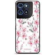 Mobiwear Glossy Case for Motorola Moto G57 Power - G033G Pink Flowers - Phone Cover