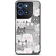 Mobiwear Glossy Case for Motorola Moto G57 Power - G045G Kittens - Phone Cover