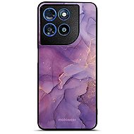 Mobiwear Glossy Case for Motorola Moto G57 Power - G050G Purple Marble - Phone Cover