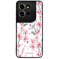Mobiwear Glossy Case for Motorola Edge 60 Neo - G033G Pink Flowers - Phone Cover