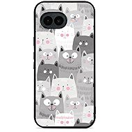 Mobiwear Glossy Case for Google Pixel 10a - G045G Cats - Phone Cover