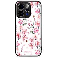 Mobiwear Glossy Case for Vivo V70 5G - G033G Pink Flowers - Phone Cover