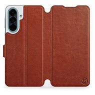 Mobiwear Flip Case for Samsung Galaxy A27 - Brown - Phone Case