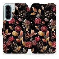 Mobiwear Flip Case for Samsung Galaxy A27 - V171S Golden Leaves - Phone Case