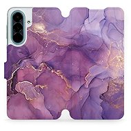 Mobiwear Flip Case for Samsung Galaxy A27 - VP20S Purple Marble - Phone Case