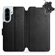 Mobiwear Leather Flip Case for Samsung Galaxy A27 - Black - Phone Case