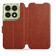 Mobiwear Flip Case for Motorola Edge 70 Pro - Brown - Phone Case