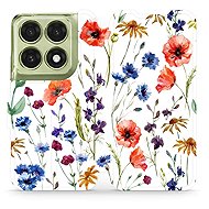 Mobiwear Flip Case for Motorola Edge 70 Pro - MP04S Flowers - Phone Case
