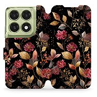 Mobiwear Flip Case for Motorola Edge 70 Pro - V171S Golden Leaves - Phone Case