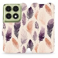 Mobiwear Flip Case for Motorola Edge 70 Pro - VB08S Watercolour Feathers - Phone Case