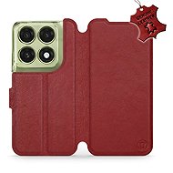 Mobiwear Leather Flip Case for Motorola Edge 70 Pro - Red - Phone Case