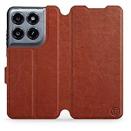Mobiwear Flip Case for Motorola Moto G37 Power - Brown - Phone Case