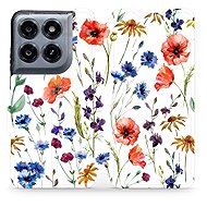 Mobiwear Flip Case for Motorola Moto G37 Power - MP04S Flowers - Phone Case