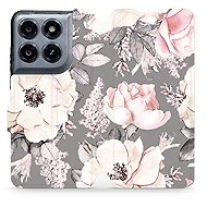 Mobiwear Flip Case for Motorola Moto G37 Power - MX06S Flowers - Phone Case