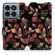 Mobiwear Flip Case for Motorola Moto G47 - V171S Golden Leaves - Phone Case