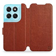 Mobiwear Flip Case for Motorola Moto G87 - Brown - Phone Case