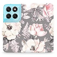 Mobiwear Flip Case for Motorola Moto G87 - MX06S Flowers - Phone Case