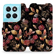 Mobiwear Flip Case for Motorola Moto G87 - V171S Golden Leaves - Phone Case