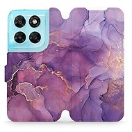 Mobiwear Flip Case for Motorola Moto G87 - VP20S Purple Marble - Phone Case