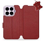 Mobiwear Leather Flip Case for Xiaomi 17T Pro - Red - Phone Case