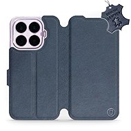 Mobiwear Leather Flip Case for Xiaomi 17T Pro - Blue - Phone Case