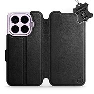 Mobiwear Leather Flip Case for Xiaomi 17T Pro - Black - Phone Case