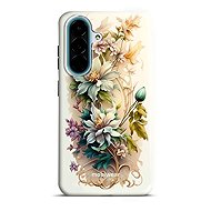 Mobiwear Durable Case for Samsung Galaxy A27 - Elite Pro E014E Cream Flowers - Protective Case