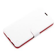 Mobiwear flip pro Samsung Galaxy S23 - White&Orange - Phone Case